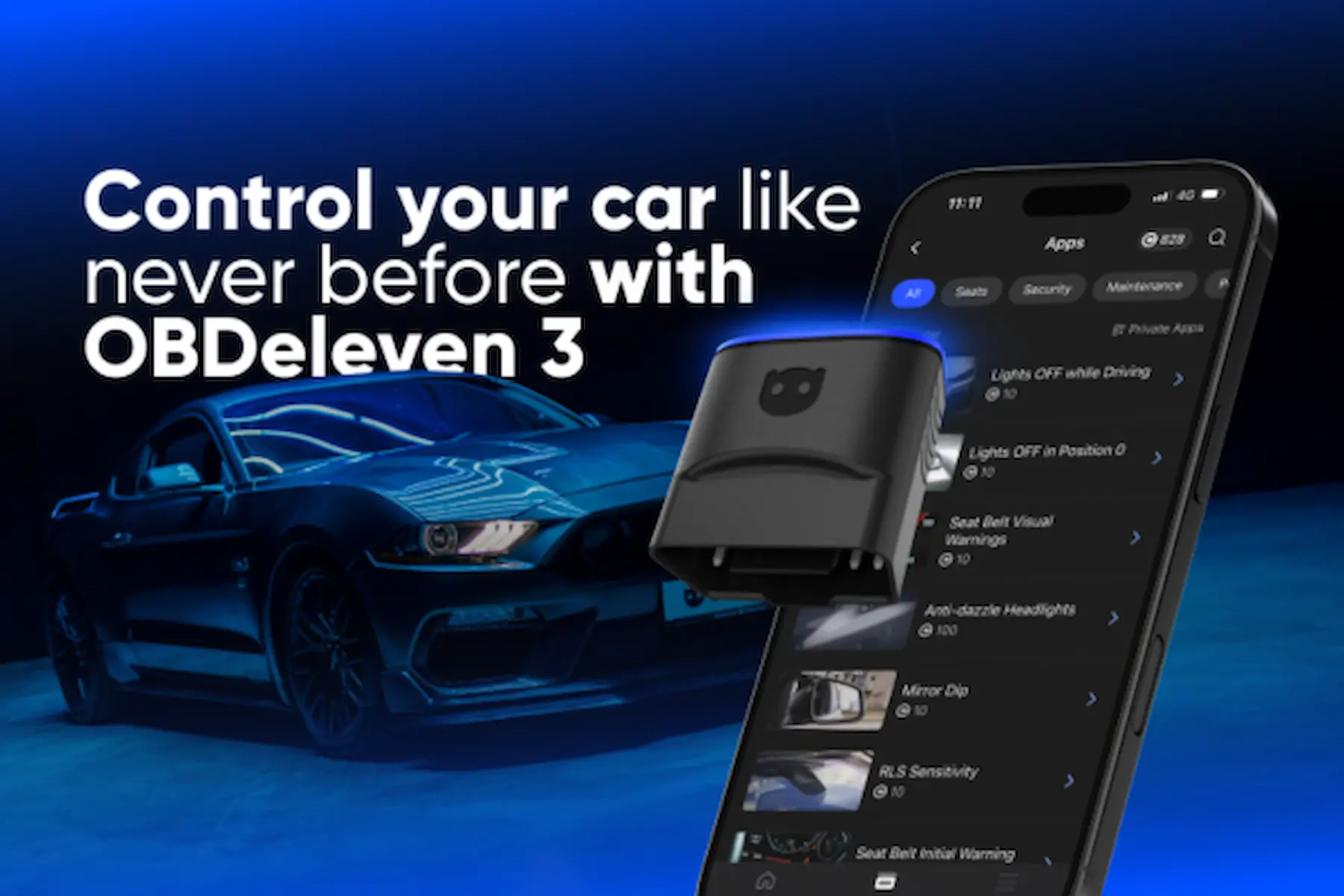 OBDeleven 3 with car